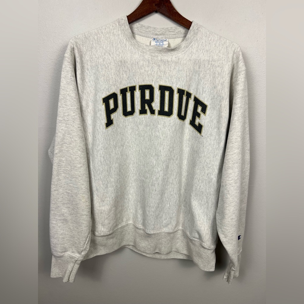Vintage Champion Purdue Reverse Weave Sweatshirt – Size M - Picture 3 of 12